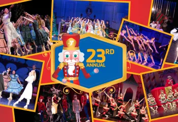 23rd Annual Nutcracker Ballet 2025 event - collage of 2024 images