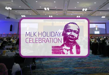 MLK Holiday Celebration 2026 Event Graphic Image from 2025 Event with text overlay