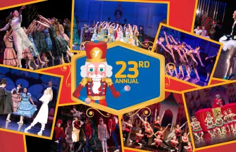 23rd Annual Nutcracker Ballet 2025 event - collage of 2024 images